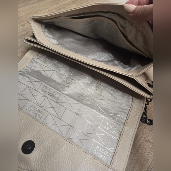 Badgley Mischka croc embossed satchel - Picture 3 of 5